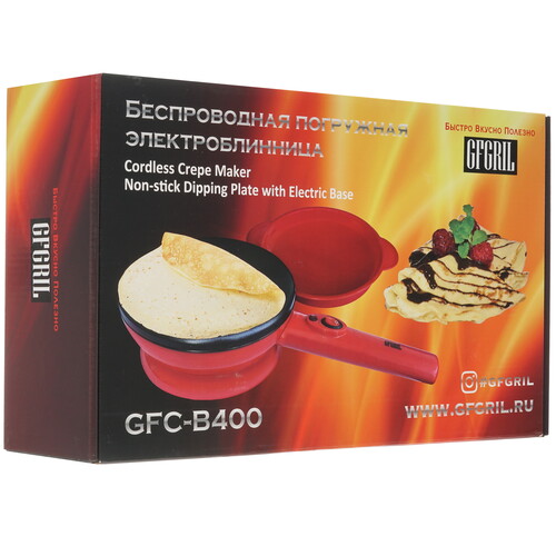 Купить Блинница погружная GFgril GFC-B400 красный  5301868. Характеристики, отзывы и цены в Донецке