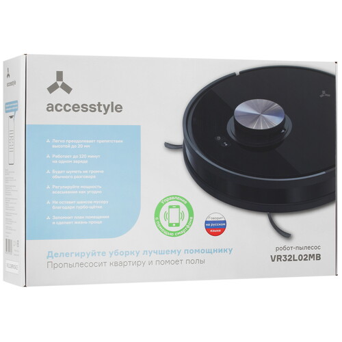 Купить Робот-пылесос Accesstyle VR32L02MB черный  9978680. Характеристики, отзывы и цены в Донецке