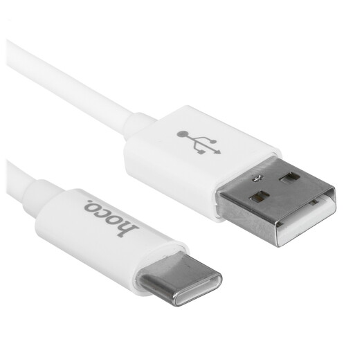 Купить Кабель круглый Hoco USB Type-C - USB 2.0 Type-A белый 1 м  9238227. Характеристики, отзывы и цены в Донецке