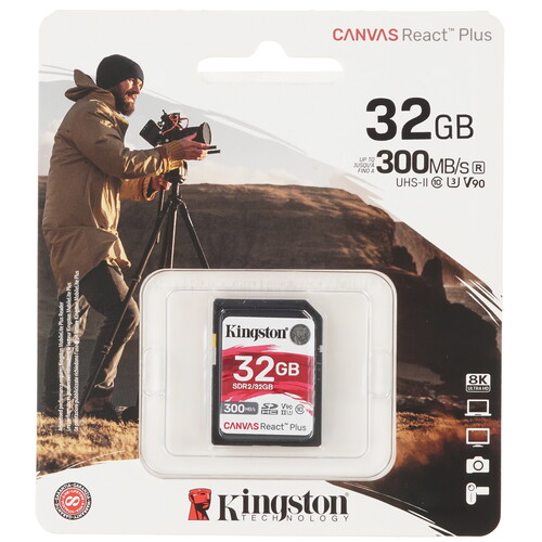 Купить Карта памяти Kingston Canvas React Plus SDHC 32 ГБ  9049562. Характеристики, отзывы и цены в Донецке
