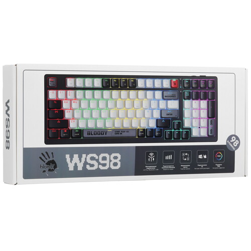 Купить Клавиатура  проводная + беспроводная A4Tech Bloody WS98  5600515. Характеристики, отзывы и цены в Донецке
