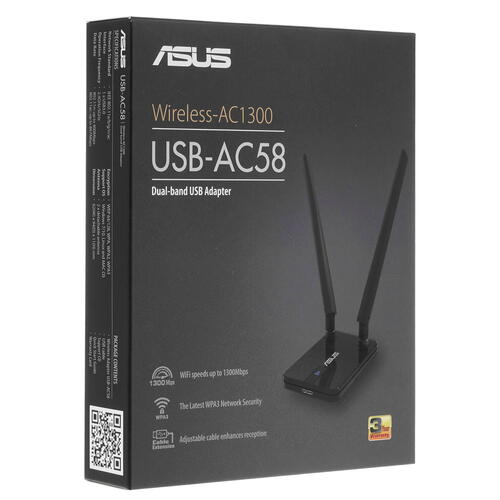 Купить Wi-Fi адаптер ASUS USB-AC58  4880601. Характеристики, отзывы и цены в Донецке