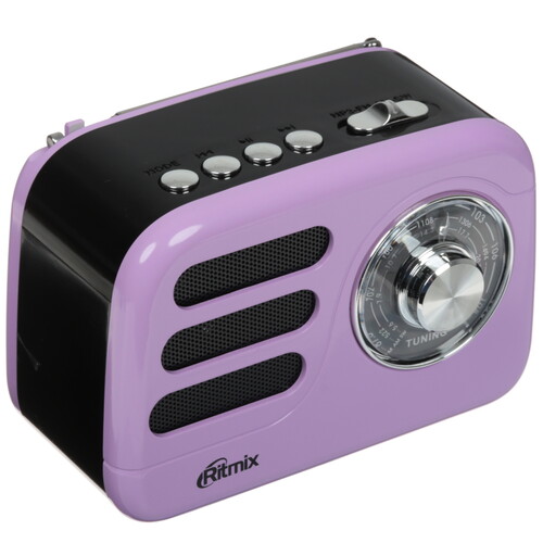 Купить Радиоприемник Ritmix RPR-033 сиреневый  9201102. Характеристики, отзывы и цены в Донецке