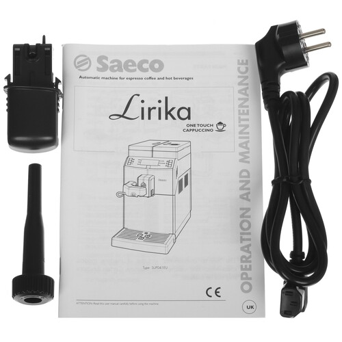 Купить Кофемашина автоматическая Saeco Lirika One Touch Cappuccino черный  5495587. Характеристики, отзывы и цены в Донецке