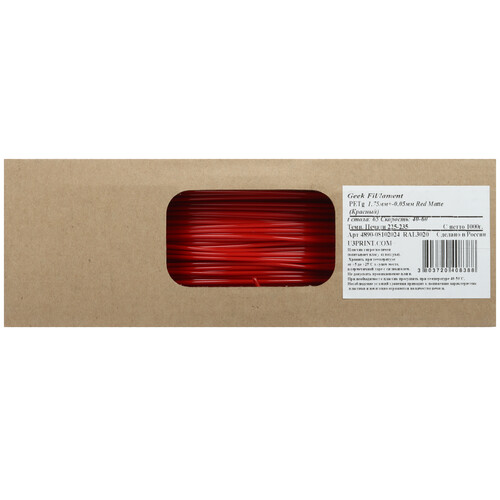 Купить Пластик Geek Filament Red Matte  9193579. Характеристики, отзывы и цены в Донецке