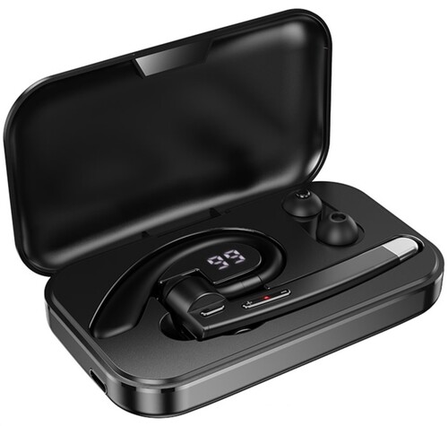 Купить Беспроводная моногарнитура Hoco DES48 черный 2025  5485101. Характеристики, отзывы и цены в Донецке