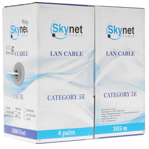 Купить Витая пара SkyNet Premium CSP-UTP-LSLTx-4-CU  5452483. Характеристики, отзывы и цены в Донецке