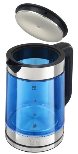 Купить Электрочайник Goodhelper KPG-2201 синий  9304900. Характеристики, отзывы и цены в Донецке