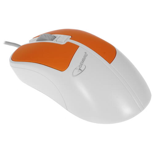 Купить Мышь проводная Gembird MOP-410-O белый  5020117. Характеристики, отзывы и цены в Донецке
