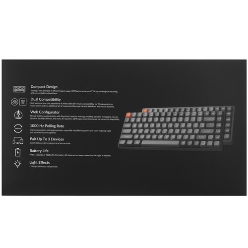 Купить Клавиатура проводная + беспроводная Keychron K2 Max  9289553. Характеристики, отзывы и цены в Донецке