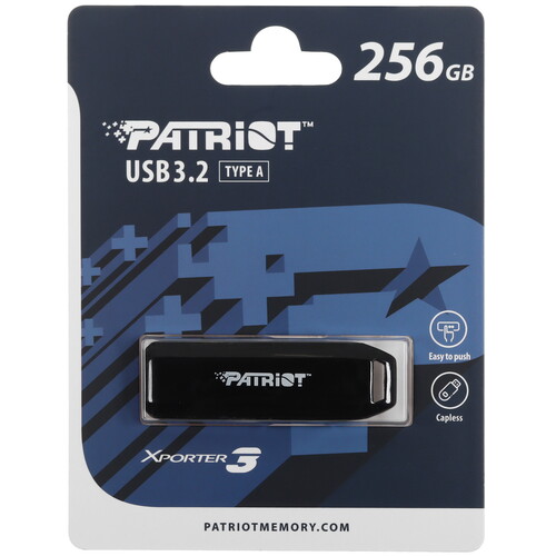 Купить Память USB Flash 256 ГБ Patriot Xporter 3 [PSF256GX3B3U]  5453022. Характеристики, отзывы и цены в Донецке