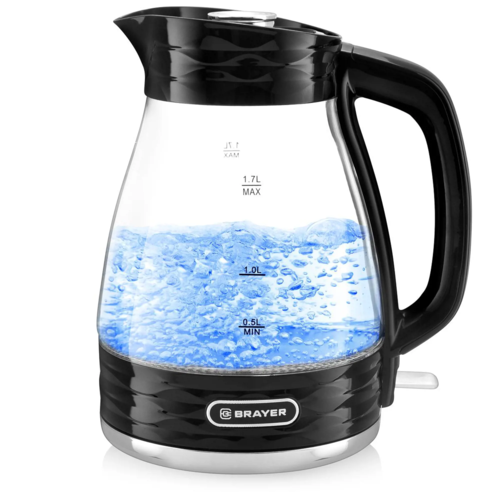 Купить Электрочайник BRAYER BR1029BK черный  9904500. Характеристики, отзывы и цены в Донецке