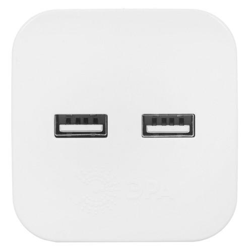 Купить Разветвитель ЭРА SP-2-USB-W белый  5400640. Характеристики, отзывы и цены в Донецке