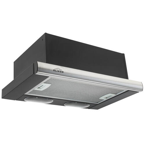 Купить Вытяжка телескопическая Elikor Интегра 50П-400-В2Л черный/серебристый  1074651. Характеристики, отзывы и цены в Донецке