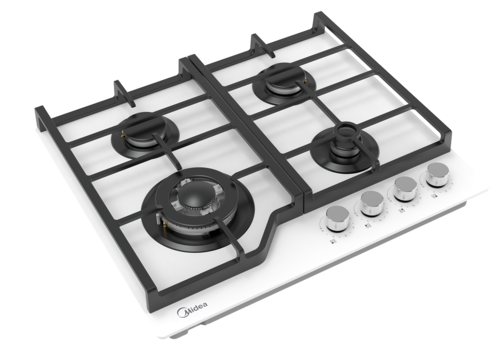Купить Газовая варочная поверхность Midea MG693TGW  9273666. Характеристики, отзывы и цены в Донецке