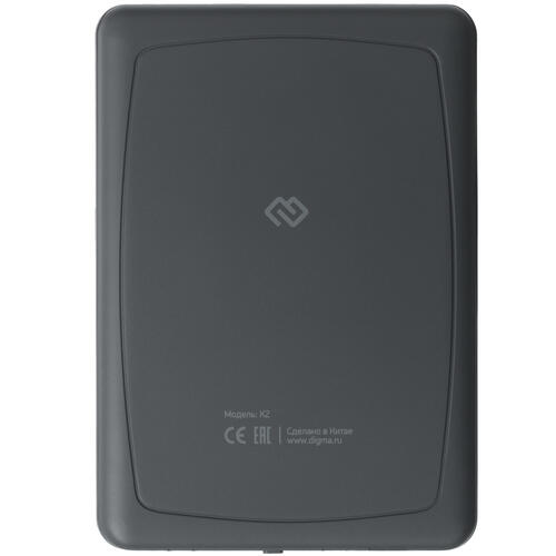 Купить 6" Электронная книга Digma K2 серый  5347897. Характеристики, отзывы и цены в Донецке