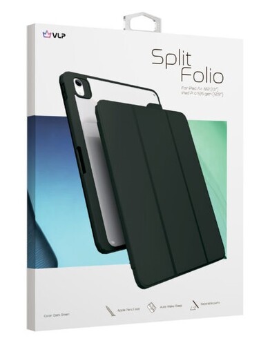Купить Чехол-книжка VLP Split Folio для Apple iPad Air 13" (M2) зеленый  5487176. Характеристики, отзывы и цены в Донецке