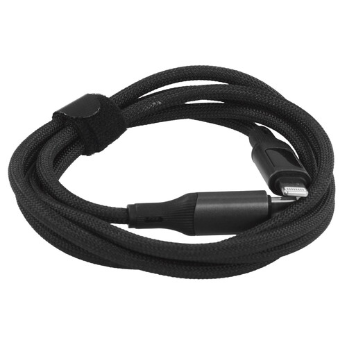 Купить Кабель круглый PERO Lightning 8-pin - USB Type-C черный 1.2 м  9288775. Характеристики, отзывы и цены в Донецке