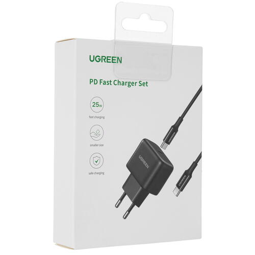 Купить Сетевое зарядное устройство Ugreen CD250 черный  5052690. Характеристики, отзывы и цены в Донецке