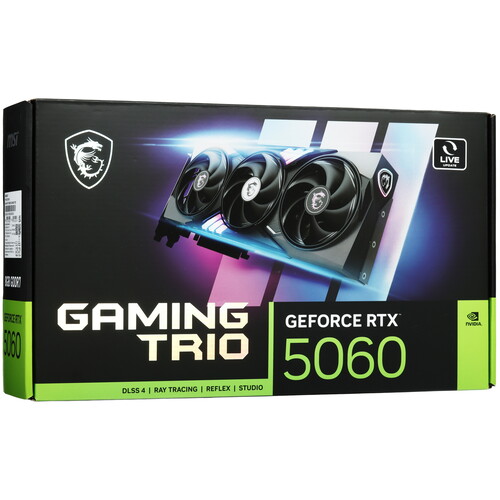 Купить Видеокарта MSI GeForce RTX 5060 GAMING TRIO  5630453. Характеристики, отзывы и цены в Донецке