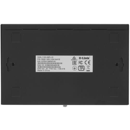 Купить Коммутатор D-Link DGS-1100-08PLV2/A1  9905350. Характеристики, отзывы и цены в Донецке
