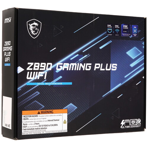 Купить Материнская плата MSI Z890 GAMING PLUS WIFI  5493550. Характеристики, отзывы и цены в Донецке