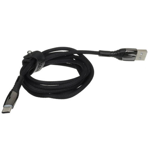 Купить Кабель круглый KEYRON USB Type-C - USB 2.0 Type-A черный 1.5 м  4715545. Характеристики, отзывы и цены в Донецке