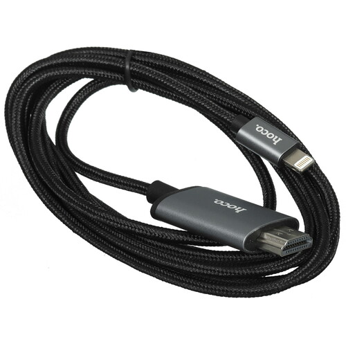 Купить Кабель однонаправленный hoco. Lightning - HDMI, 2 м  9237982. Характеристики, отзывы и цены в Донецке