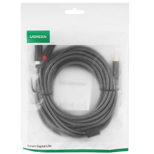 Купить Кабель   Ugreen jack 3.5 мм - 2RCA черный  9178977. Характеристики, отзывы и цены в Донецке