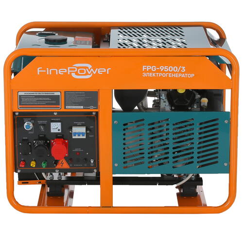 Купить Электрогенератор   бензиновый FinePower FPG-9500/3  5403688. Характеристики, отзывы и цены в Донецке