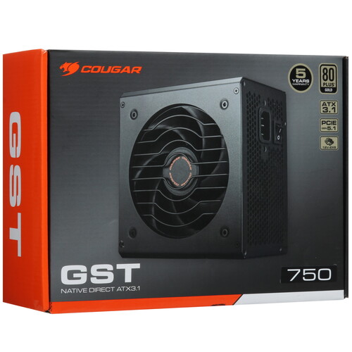 Купить Блок питания Cougar GST 750W  5454630. Характеристики, отзывы и цены в Донецке