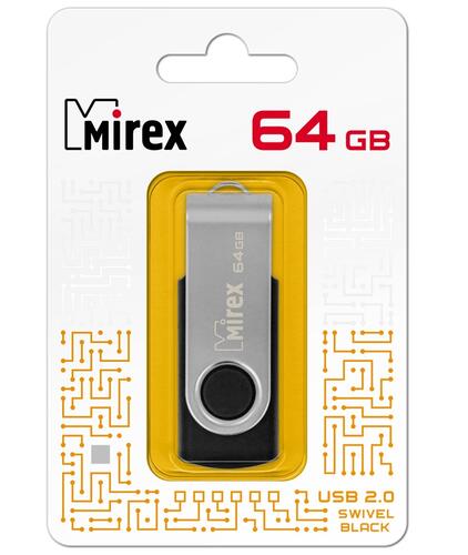 Купить Память USB Flash 64 ГБ Mirex SWIVEL [13600-FMURUS64]  5078415. Характеристики, отзывы и цены в Донецке
