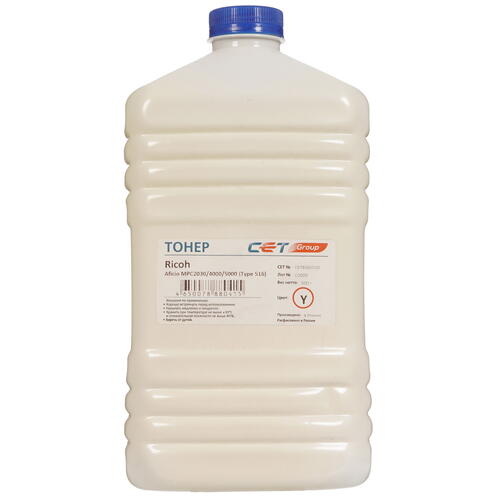 Купить Тонер Cet Type 516 CET8066500 желтый  9039221. Характеристики, отзывы и цены в Донецке