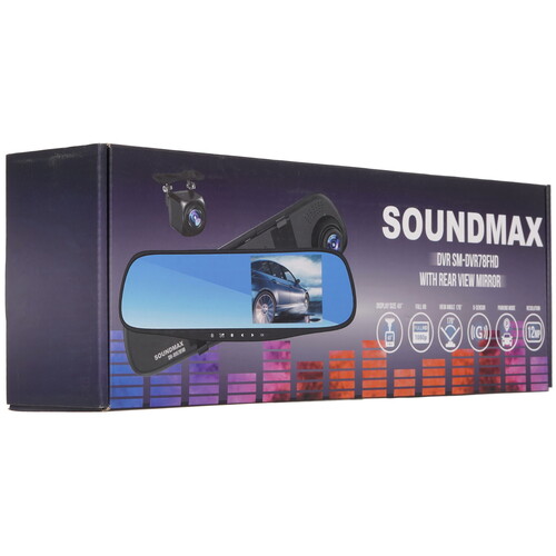 Купить Видеорегистратор Soundmax SM-DVR78FHD + камера заднего вида  9161483. Характеристики, отзывы и цены в Донецке