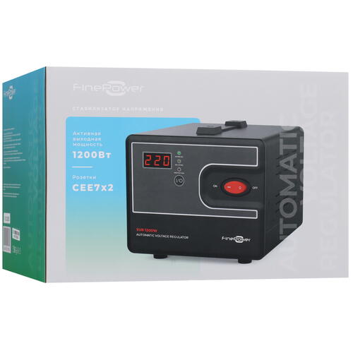 Купить Стабилизатор напряжения FinePower SVR 1200W  5419943. Характеристики, отзывы и цены в Донецке