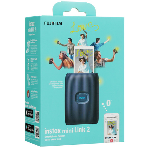 Купить Компактный фотопринтер Fujifilm Instax MINI LINK 2 синий  5095202. Характеристики, отзывы и цены в Донецке