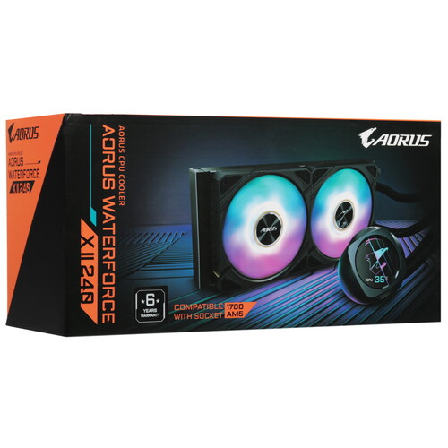 Купить Система охлаждения GIGABYTE AORUS WATERFORCE X II 240 черная  5464879. Характеристики, отзывы и цены в Донецке