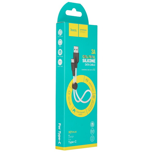 Купить Кабель круглый Hoco USB Type-C - USB 2.0 Type-A белый 0.25 м  9244470. Характеристики, отзывы и цены в Донецке