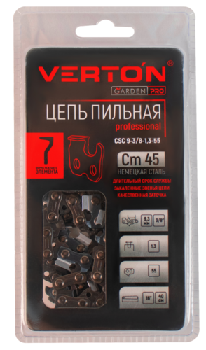 Купить Пильная цепь Verton CSC 9-3/8-1.3-55  5487156. Характеристики, отзывы и цены в Донецке