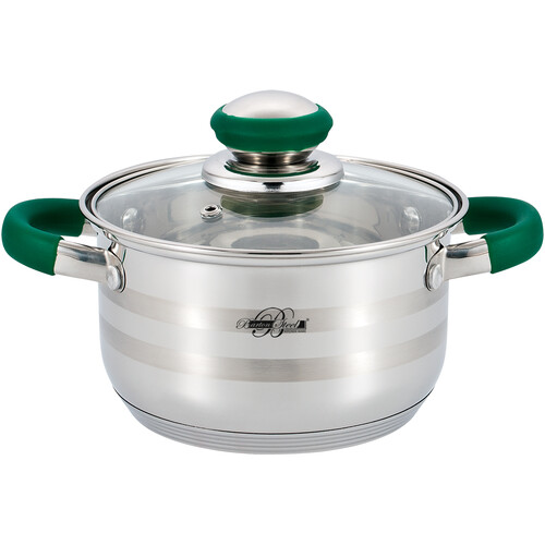 Купить Кастрюля Barton Steel 2800-26 BS 7.5 л 26 см серебристый  9151718. Характеристики, отзывы и цены в Донецке