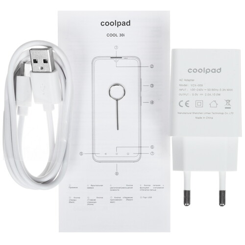 Купить 6.56" Смартфон Coolpad Cool 30i 256 ГБ голубой  5610881. Характеристики, отзывы и цены в Донецке