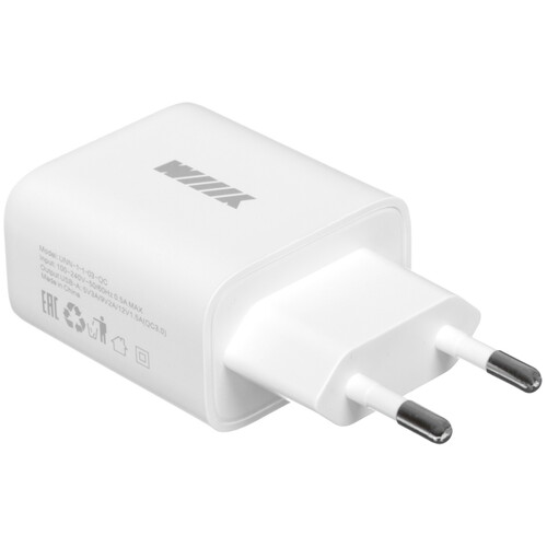 Купить Сетевое зарядное устройство WIIIX UNN-1-1-03-QC белый  5626278. Характеристики, отзывы и цены в Донецке