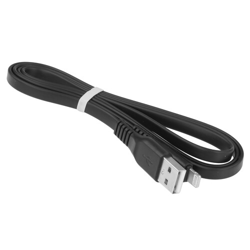 Купить Кабель плоский Borofone Lightning 8-pin - USB 2.0 Type-A черный 1 м  9244384. Характеристики, отзывы и цены в Донецке