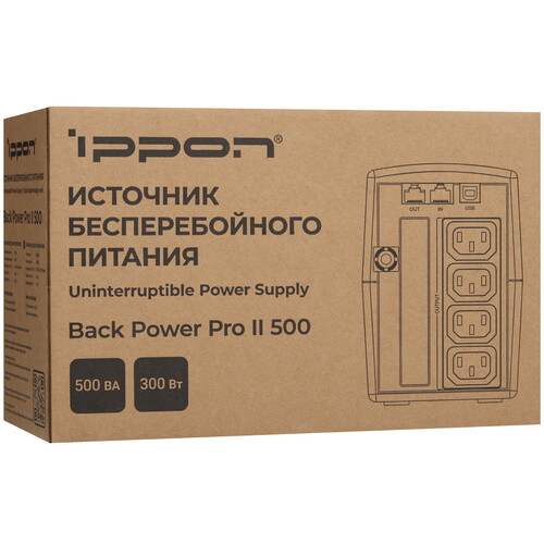 Купить ИБП Ippon Back Power PRO ll 500  5624061. Характеристики, отзывы и цены в Донецке