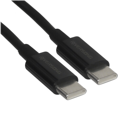 Купить Кабель круглый RIVERSONG USB Type-C - USB Type-C черный 1 м  5489960. Характеристики, отзывы и цены в Донецке