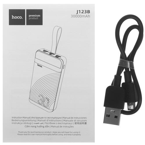 Купить Портативный аккумулятор Hoco J123B черный  5475245. Характеристики, отзывы и цены в Донецке