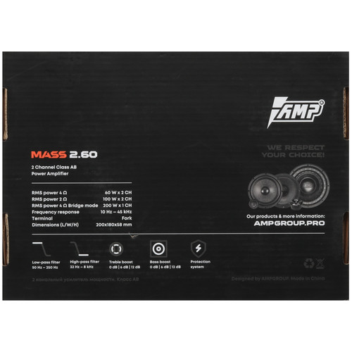 Купить Усилитель AMP MASS 2.60  5492962. Характеристики, отзывы и цены в Донецке