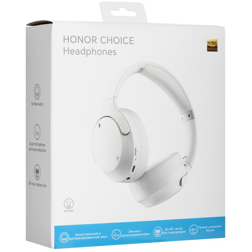Купить Беспроводные/проводные наушники Honor Choice Headphones белый 2024  5494011. Характеристики, отзывы и цены в Донецке
