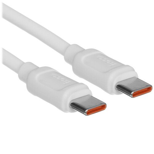 Купить Кабель круглый Hoco USB Type-C - USB Type-C белый 1 м  5635395. Характеристики, отзывы и цены в Донецке