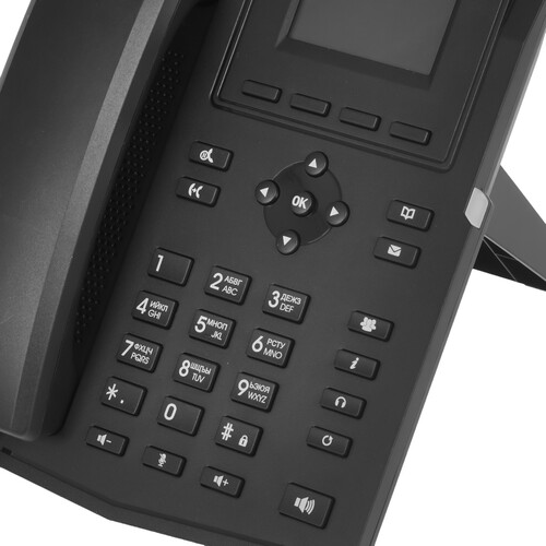 Купить IP-телефон Fanvil X301W черный  9190710. Характеристики, отзывы и цены в Донецке